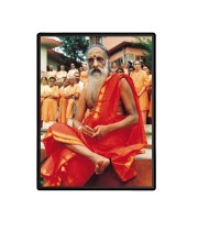 Swami Chinmayananda Laminated Photo (7x9 Inches Without glass) Divine Blessings for Table and Walls,Home & Office and Temple Decoration
