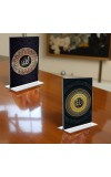 Islamic Allah Acrylic T-Style Photo Stand, Compact and Stylish Spiritual Display, easily change 2 photos (Pack of 1)