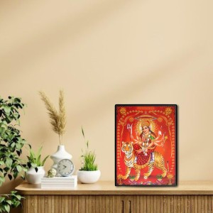 Durga Laminated Photo - 5x7 Inches, Divine Blessings for Home & Office and Temple Decoration