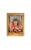 Dakshineswar Kali Devi Maa Photo Frame - 10x14 Inches, Brown Wooden Frame for Home, Office & Temple Decoration