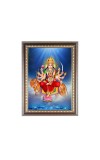Maa Durga Photo Frame - 18x22 Inches, Brown Wooden Frame for Home, Office & Temple Decoration