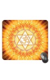Customized Om Symbol Picture Sublimation Mouse Pad | 8 X 7.5 Inch | Smooth Cloth Surface | Non-Slip Rubber Base | Personalized Mousepad for Laptop & Desktop (F17028)