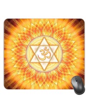 Customized Om Symbol Picture Sublimation Mouse Pad | 8 X 7.5 Inch | Smooth Cloth Surface | Non-Slip Rubber Base | Personalized Mousepad for Laptop & Desktop (F17028)