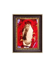 Sri Maa Sarada Devi Digital Print Photo 6.7x8.7 inches - Vibrant Religious Wall Art for Home, Office and Temple Decor.