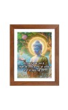 Buddha & Famous Quote Brown Frame, 10x14InchesInspirational Wall Art for Office, Home DecorIdeal Spiritual Gift