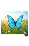 Customized Beautiful Butterfly Picture Sublimation Mouse Pad | 8 X 7.5 Inch | Smooth Cloth Surface | Non-Slip Rubber Base | Personalized Mousepad for Laptop & Desktop (F17152)