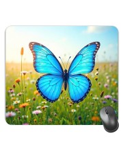 Customized Beautiful Butterfly Picture Sublimation Mouse Pad | 8 X 7.5 Inch | Smooth Cloth Surface | Non-Slip Rubber Base | Personalized Mousepad for Laptop & Desktop (F17152)
