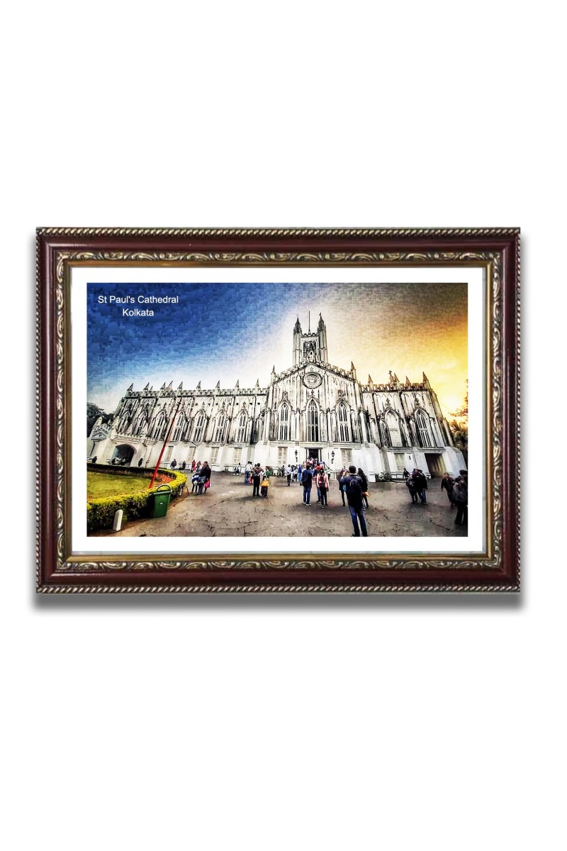 St Paul Church Photo Frame, Beautiful Elegant Framed Wall Art of Iconic Cathedral