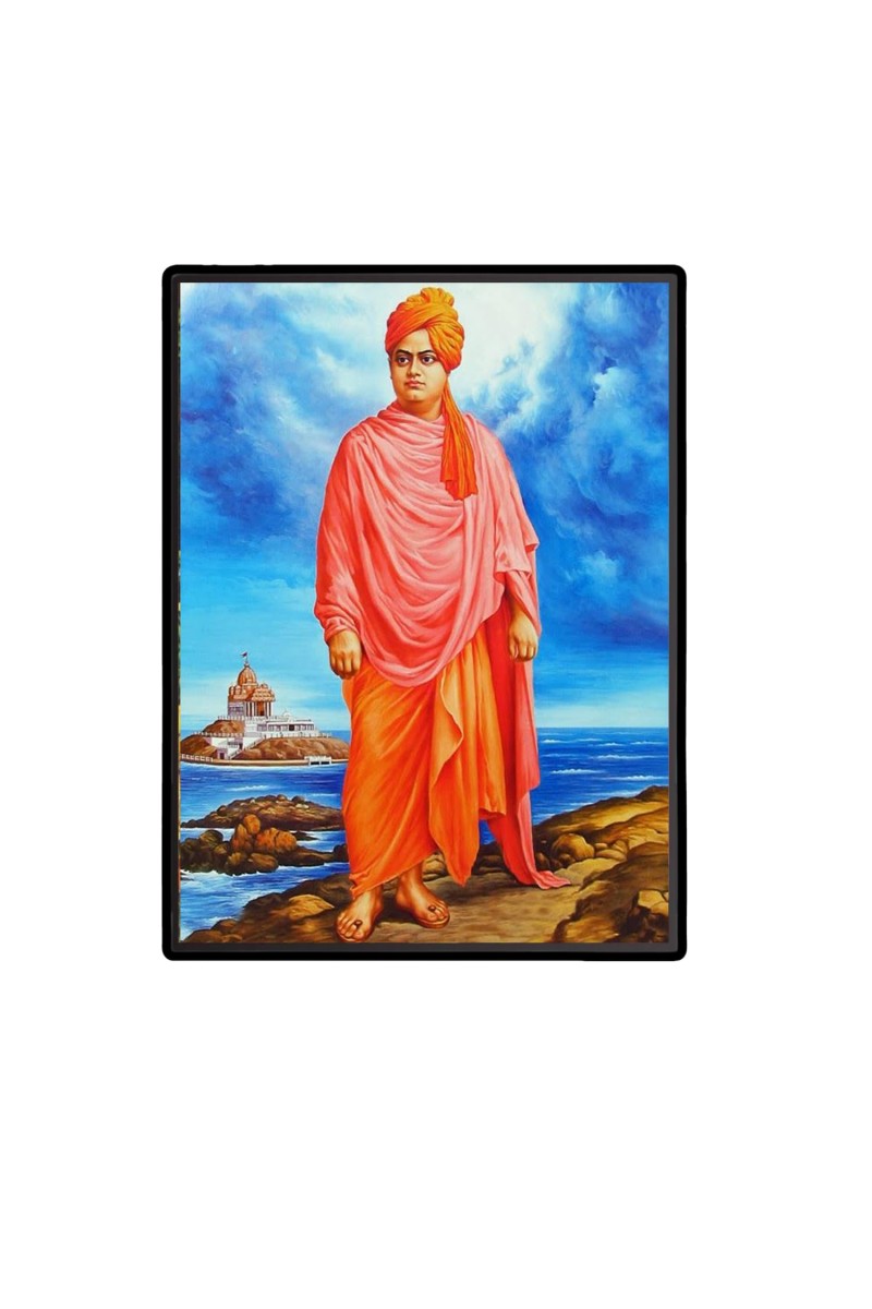 Swami Vivekananda Laminated Photo - 5x7 Inches, Divine Blessings for Home & Office and Temple Decoration