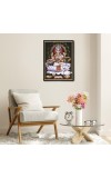 Saraswati Laminated Photo - 5x7 Inches, Divine Blessings for Home & Office and Temple Decoration