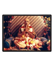 Swami Prabhupada Laminated Photo (13x15 Inches Without glass) Divine Blessings for Table and Walls,Home & Office and Temple Decoration