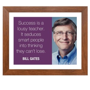 Bill Gates & Famous Quote Brown Frame, 14x18InchesInspirational Wall Art for Office, Home DecorIdeal Spiritual Gift Bill Gates & Famous Quote Brown Frame, 14x18InchesInspirational Wall Art for Office, Home DecorIdeal Spiritual Gift