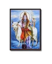 Shiva Laminated Photo - 5x7 Inches, Divine Blessings for Home & Office and Temple Decoration