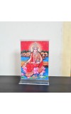 HiTechMart Goddess Lakshmi Mata Acrylic Photo Frame, Hindu God Idol Picture for Home, Office and Mandir, Decorative Frame for Pooja and Gifting