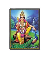 Kartikeya Laminated Photo - 5x7 Inches, Divine Blessings for Home & Office and Temple Decoration