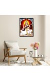 Saraswati Laminated Photo - 5x7 Inches, Divine Blessings for Home & Office and Temple Decoration
