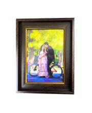 Classic Dark Brown Photo Frame with Golden Inner Border for Home & Office Décor | Wall Mount & Tabletop Display | Premium Synthetic Wood Finish Picture Frame (Dark Brown, 9.3x7.3)