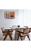 Goddess saraswati and durga matha Photo Frame - 13x17Inches - Spiritual Artwork for Home Decor, Puja Room and Office Decoration