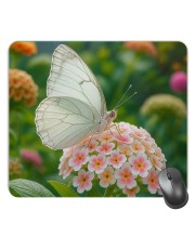 Customized Beautiful Butterfly Picture Sublimation Mouse Pad | 8 X 7.5 Inch | Smooth Cloth Surface | Non-Slip Rubber Base | Personalized Mousepad for Laptop & Desktop (F17459)
