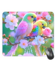 Customized Beautiful Bird Picture Sublimation Mouse Pad | 8 X 7.5 Inch | Smooth Cloth Surface | Non-Slip Rubber Base | Personalized Mousepad for Laptop & Desktop (F17278)