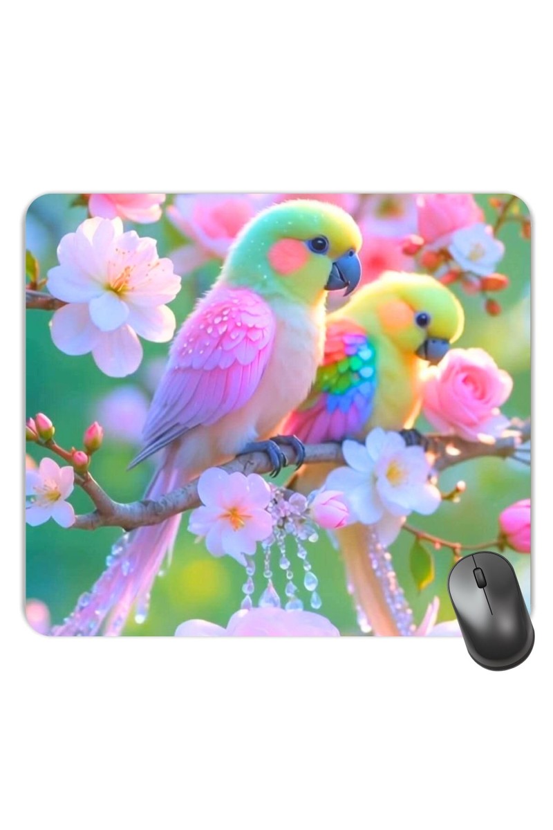 Customized Beautiful Bird Picture Sublimation Mouse Pad | 8 X 7.5 Inch | Smooth Cloth Surface | Non-Slip Rubber Base | Personalized Mousepad for Laptop & Desktop (F17278)