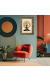 Lord Buddha Digital Print Photo 6.7x8.7 inches - Vibrant Religious Wall Art for Home or Office Decor.