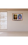 Lord vishnu and shiva Photo Frame - 13x17Inches - Spiritual Artwork for Home Decor, Puja Room and Office Decoration