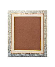 Modern Textured White & Gold Photo Frame | Elegant Decorative Picture Frame for Wall & Tabletop | Premium Display Frame for Home, Office & Art Décor