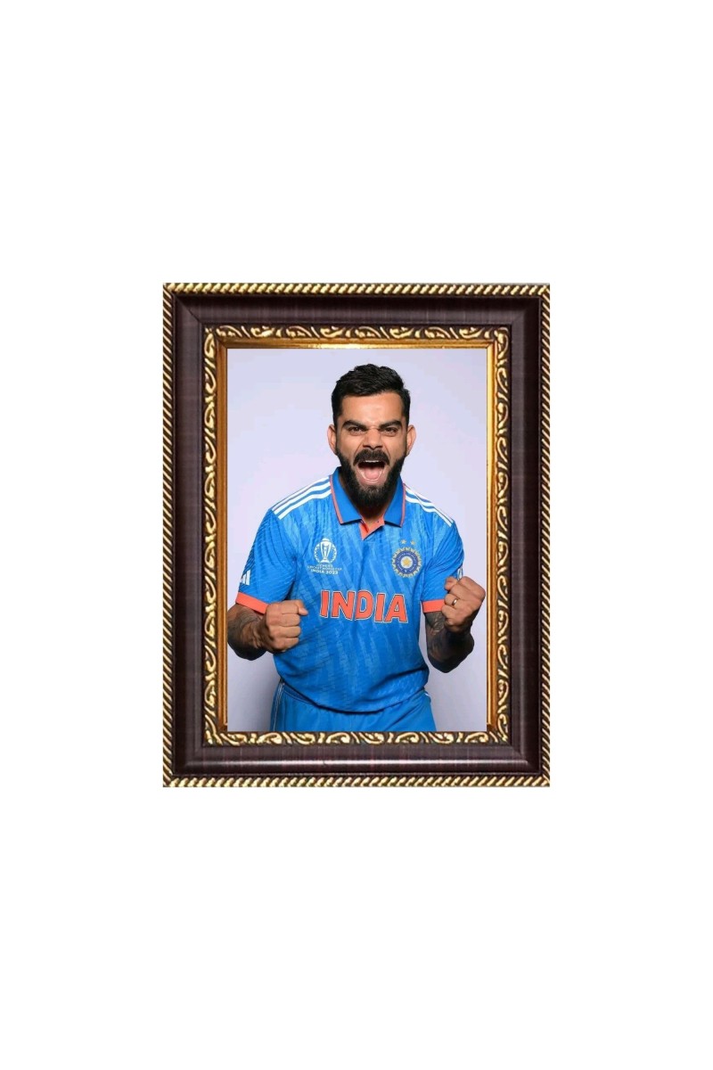 Sri Virat Koholi Digital Print Photo 6.7x8.7 inches - Vibrant Religious Wall Art for Home or Office Decor.