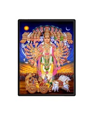 Krishna Virat Roop Avtar Mahabharat Laminated Photo - 13x15 Inches, Divine Blessings for Home & Office and Temple Decoration