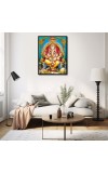 Ganesh Laminated Photo - 5x7 Inches, Divine Blessings for Home & Office and Temple Decoration
