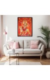 Durga Laminated Photo - 5x7 Inches, Divine Blessings for Home & Office and Temple Decoration