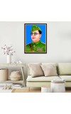 Netaji Subhash Candra Bose Laminated Photo - 9x11 Inches, Divine Blessings for Home & Office and Temple Decoration