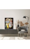 Radha Krishna Laminated Photo - 5x7 Inches, Divine Blessings for Home & Office and Temple Decoration