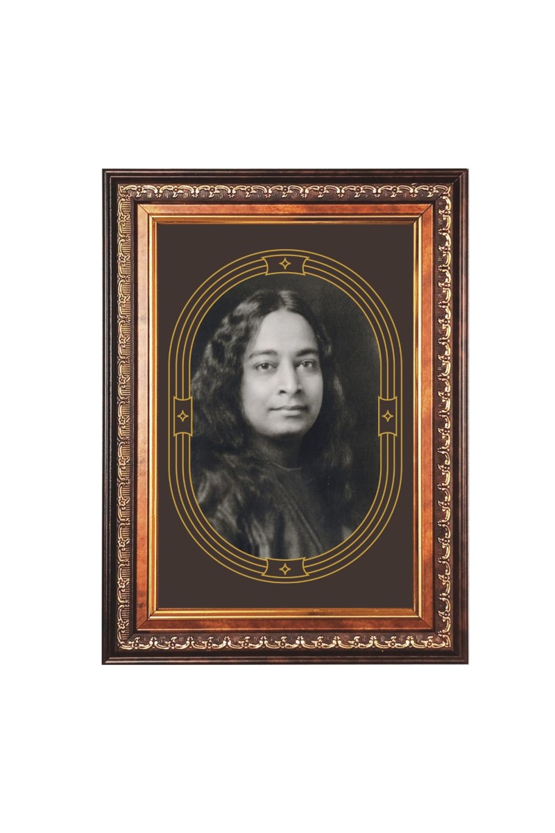 Sri Paramahansa Yogananda Color Photo 10x14 Inch - Vibrant Religious Wall Art for Home or Office Decor.