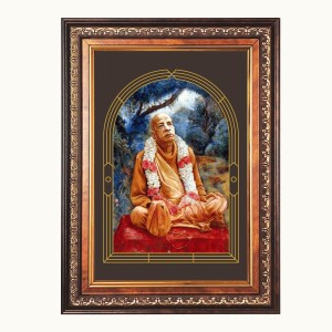 Shri Swami Prabhupada Color Photo 10x14 Inch - Vibrant Religious Wall Art for Home or Office Decor.