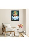 Saraswati Laminated Photo - 5x7 Inches, Divine Blessings for Home & Office and Temple Decoration