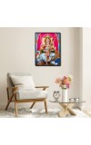 Saraswati Laminated Photo - 5x7 Inches, Divine Blessings for Home & Office and Temple Decoration