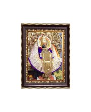 Sri Karvir Niwasini Mahalaxmi Digital Print Photo 6.7x8.7 inches - Vibrant Religious Wall Art for Home, Office and Temple Decor.