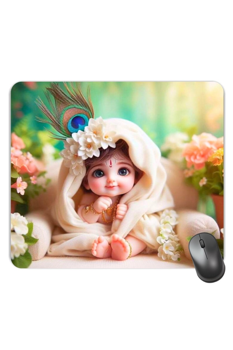 Customized Cute Baby Picture Sublimation Mouse Pad | 8 X 7.5 Inch | Smooth Cloth Surface | Non-Slip Rubber Base | Personalized Mousepad for Laptop & Desktop (F17003)