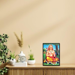 Adi Shankaracharya Laminated Photo - 5x7 Inches, Divine Blessings for Home & Office and Temple Decoration