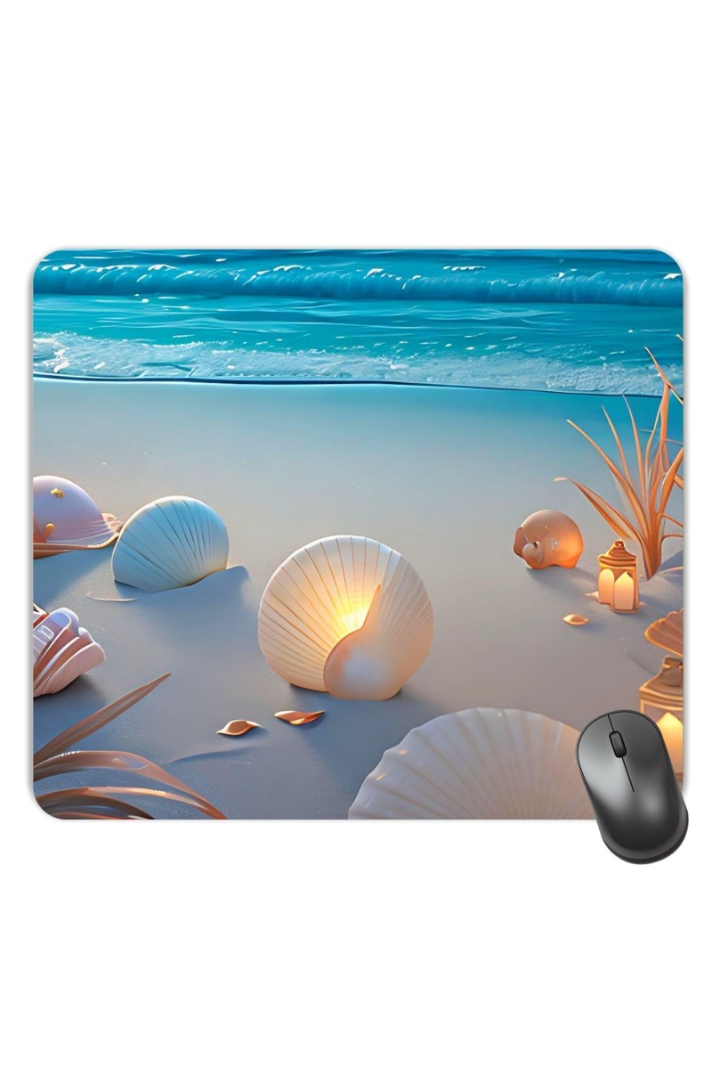 Customized Beautiful Sea View Picture Sublimation Mouse Pad | 8 X 7.5 Inch | Smooth Cloth Surface | Non-Slip Rubber Base | Personalized Mousepad for Laptop & Desktop (F17380)