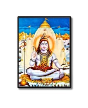 Shiva Laminated Photo - 5x7 Inches, Divine Blessings for Home & Office and Temple Decoration