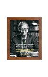Bill Gates & Famous Quote Brown Frame, 12x16InchesInspirational Wall Art for Office, Home DecorIdeal Spiritual Gift