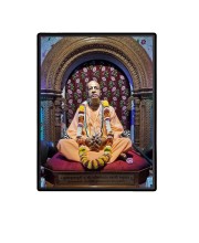 Swami Prabhupada Laminated Photo (7x9 Inches Without glass) Divine Blessings for Table and Walls,Home & Office and Temple Decoration