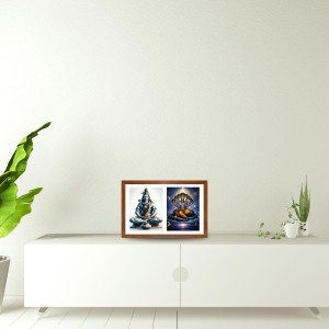 Lord shiva and vishnu Photo Frame - 13x17Inches - Spiritual Artwork for Home Decor, Puja Room and Office Decoration