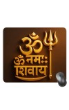 Customized Om Namaha Shivaya Picture Sublimation Mouse Pad | 8 X 7.5 Inch | Smooth Cloth Surface | Non-Slip Rubber Base | Personalized Mousepad for Laptop & Desktop (F17397)