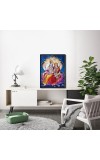 Vishnu Lakshmi Laminated Photo - 5x7 Inches, Divine Blessings for Home & Office and Temple Decoration