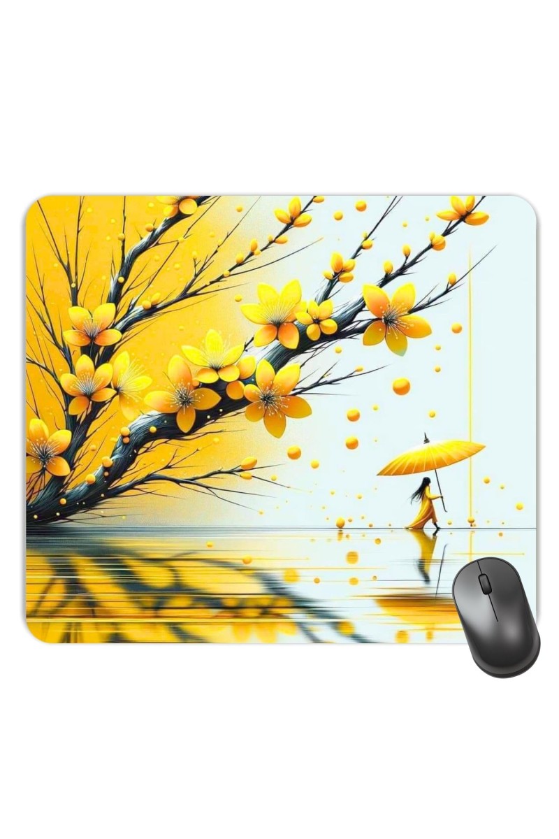 Customized Beautiful Nature View Paint Picture Sublimation Mouse Pad | 8 X 7.5 Inch | Smooth Cloth Surface | Non-Slip Rubber Base | Personalized Mousepad for Laptop & Desktop (F17191)