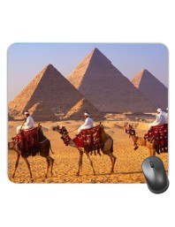 Customized Beautiful Camels Picture Sublimation Mouse Pad | 8 X 7.5 Inch | Smooth Cloth Surface | Non-Slip Rubber Base | Personalized Mousepad for Laptop & Desktop (F17419)